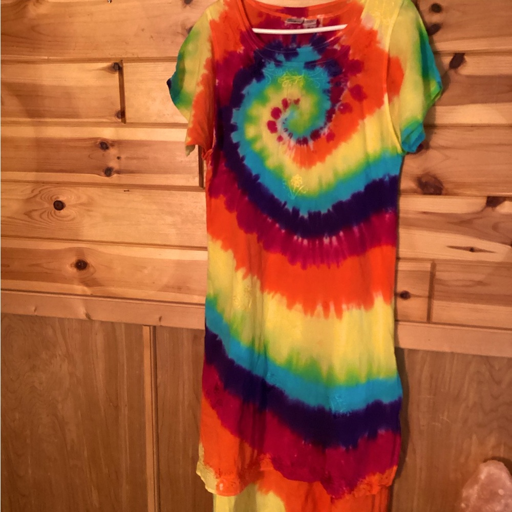 Hand tie dye Made in India Dress NWOT